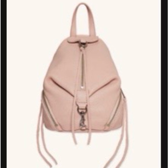 NWOT Rebecca Minkoff leatherJuilian convertible mini backpack in ballet pink main image 6